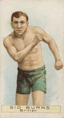1911 W.D. & H.O. Wills Boxers Green Stars & Circle Back Boxing Sid Burns # Other Sports Card
