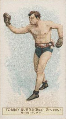 1911 W.D. & H.O. Wills Boxers Green Stars & Circle Back Boxing Tommy Burns # Other Sports Card