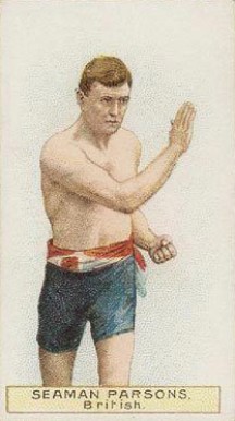 1911 W.D. & H.O. Wills Boxers Green Stars & Circle Back Boxing Seaman Parsons # Other Sports Card