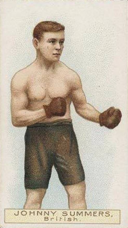 1911 W.D. & H.O. Wills Boxers Green Stars & Circle Back Boxing Johnny Summers # Other Sports Card