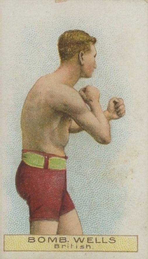 1911 W.D. & H.O. Wills Boxers Green Stars & Circle Back Boxing Bombardier Wells # Other Sports Card