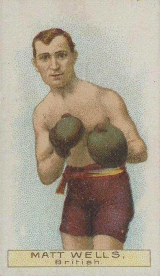 1911 W.D. & H.O. Wills Boxers Green Stars & Circle Back Boxing Matt Wells # Other Sports Card