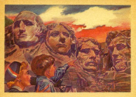 1956 Adventure Shrine of Democracy-Mt. Rushmore #69 Non-Sports Card