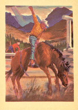 1956 Adventure Ride 'em Cowboy #67 Non-Sports Card