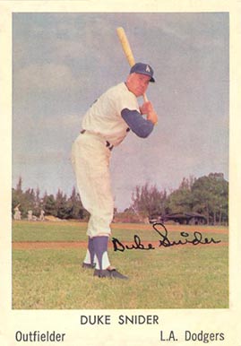 1960 Bell Brand Dodgers Duke Snider #2 Baseball Card