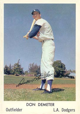 1960 Bell Brand Dodgers Don Demeter #14 Baseball Card