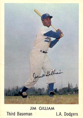 1960 Bell Brand Dodgers Jim Gilliam #4 Baseball Card