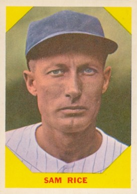 1960 Fleer Baseball Greats Sam Rice #34 Baseball Card