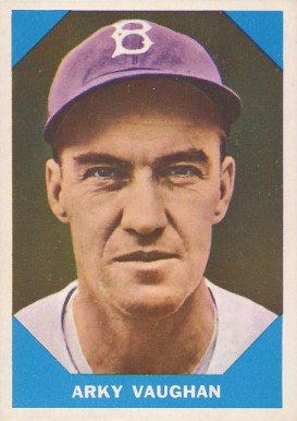 1960 Fleer Baseball Greats Arky Vaughan #11 Baseball Card