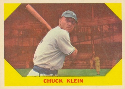 1960 Fleer Baseball Greats Chuck Klein #30 Baseball Card