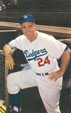 1960 L.A. Dodgers Postcards Walt Alston # Baseball Card