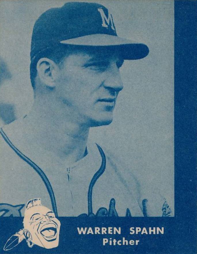 1960 Lake to Lake Dairy Milwaukee Braves Warren Spahn # Baseball Card