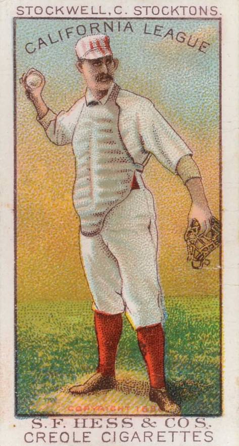 1888 S.F. Hess California League Stockwell # Baseball Card