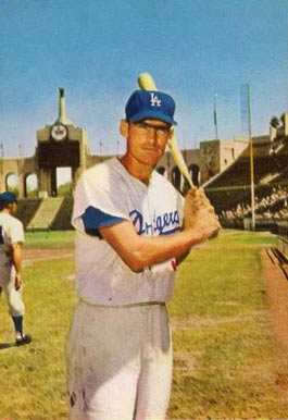 1960 Morrell Meat Dodgers Wally Moon # Baseball Card