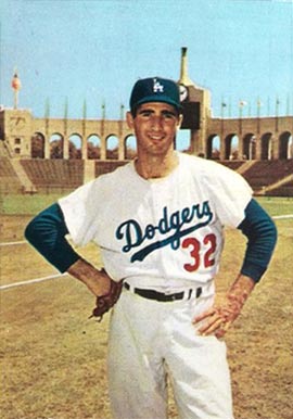 1960 Morrell Meat Dodgers Sandy Koufax # Baseball Card