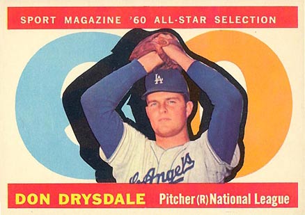 1960 Topps Don Drysdale #570 Baseball Card