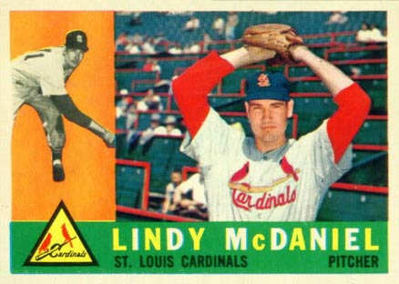 1960 Topps Lindy McDaniel #195 Baseball Card