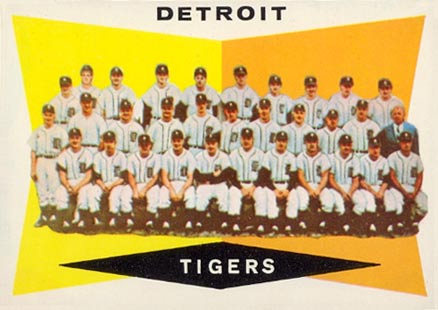 1960 Topps Detroit Tigers Team #72 Baseball Card