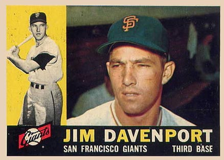 1960 Topps Jim Davenport #154 Baseball Card