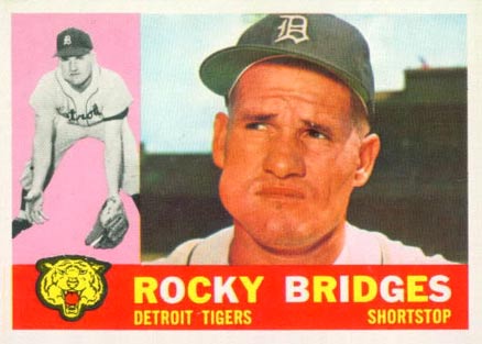 1960 Topps Rocky Bridges #22 Baseball Card
