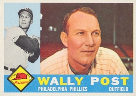 1960 Topps Wally Post #13 Baseball Card