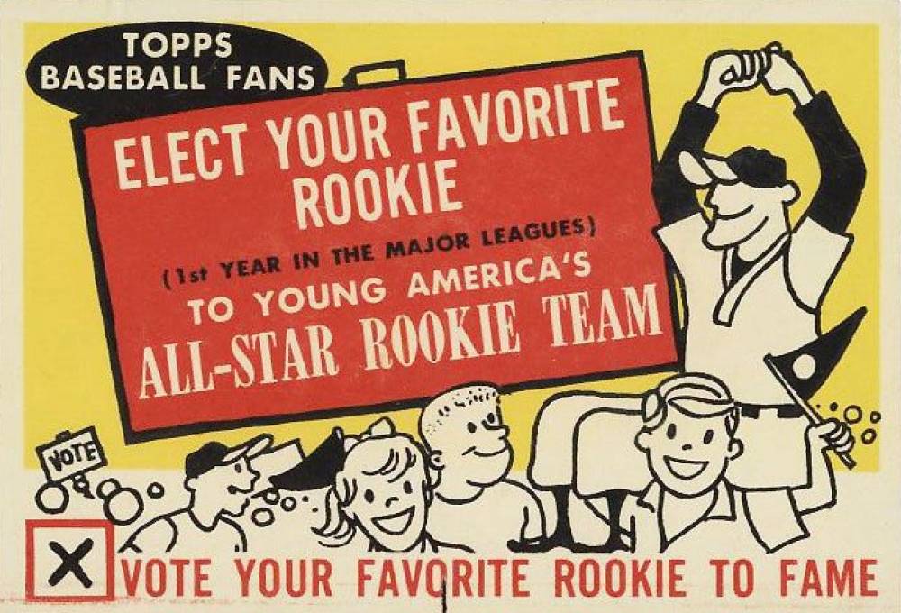 1960 Topps Elect Your Favorite Rookie Insert #Elect Baseball Card