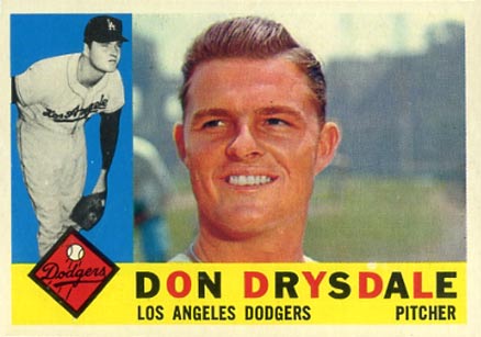 1960 Topps Don Drysdale #475 Baseball Card