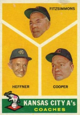 1960 Topps A's Coaches #462 Baseball Card