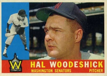 1960 Topps Hal Woodeshick #454 Baseball Card