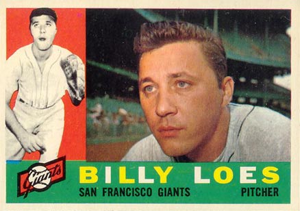 1960 Topps Billy Loes #181 Baseball Card