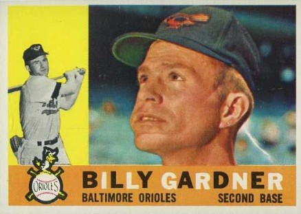 1960 Topps Billy Gardner #106 Baseball Card