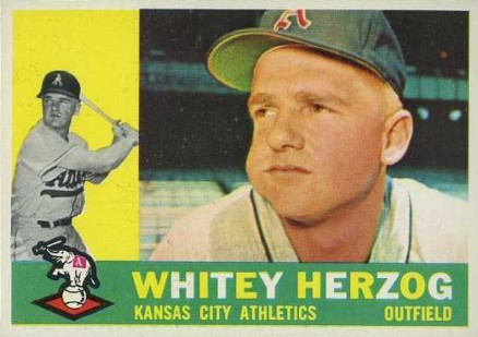 1960 Topps Whitey Herzog #92 Baseball Card