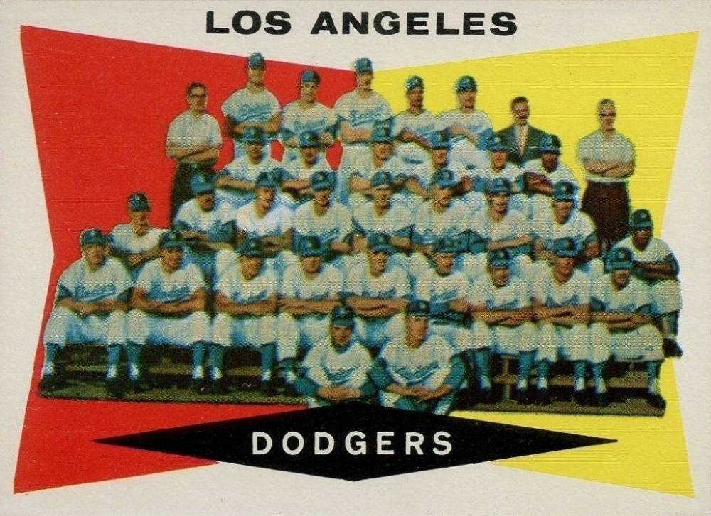 1960 Topps Los Angeles Dodgers Team #18 Baseball Card