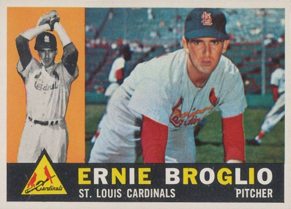 1960 Topps Ernie Broglio #16 Baseball Card