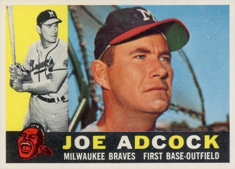 1960 Topps Joe Adcock #3 Baseball Card