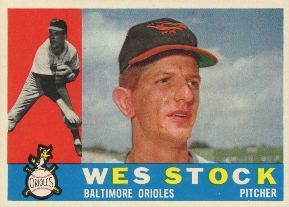 1960 Topps Wes Stock #481 Baseball Card