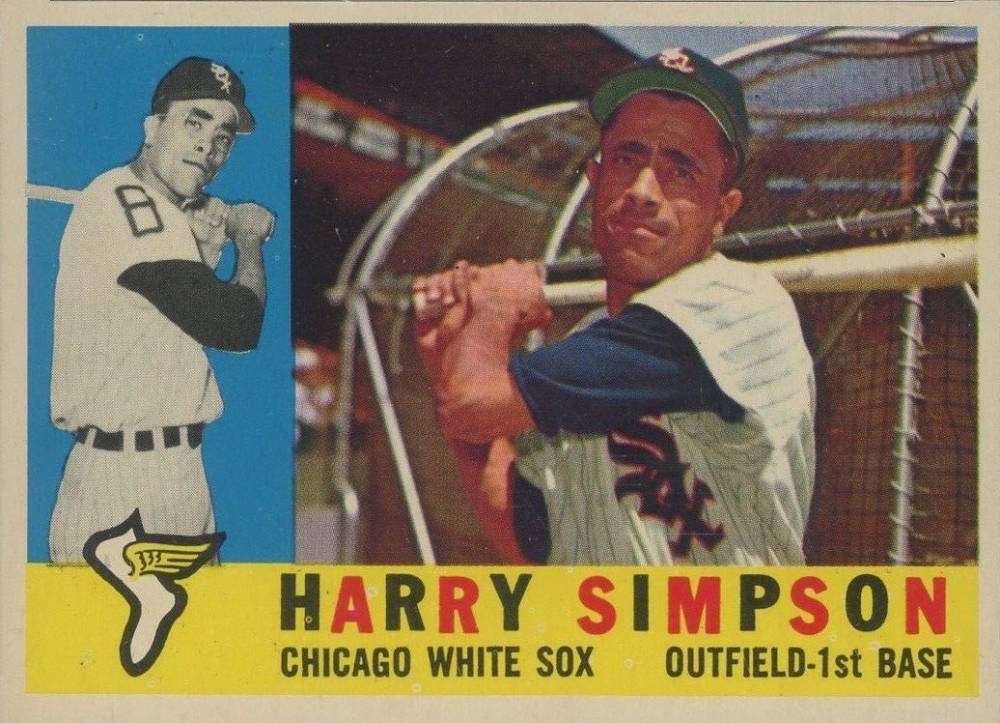 1960 Topps Harry Simpson #180 Baseball Card