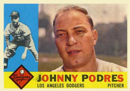 1960 Topps Johnny Podres #425 Baseball Card