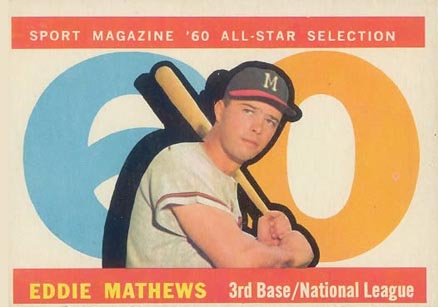 1960 Topps Eddie Mathews #558 Baseball Card