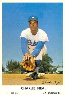 1961 Bell Brand Dodgers Charlie Neal #43 Baseball Card
