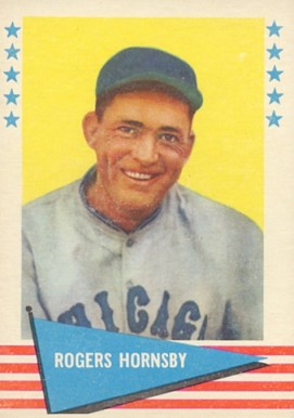1961 Fleer Rogers Hornsby #43 Baseball Card