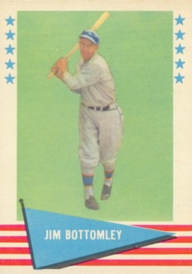 1961 Fleer Jim Bottomley #9 Baseball Card