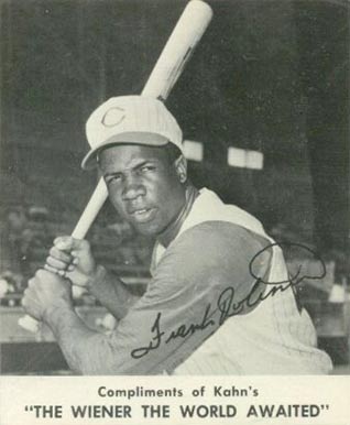 1961 Kahn's Wieners Frank Robinson # Baseball Card