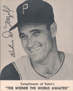 1961 Kahn's Wieners Wilmer D. Mizell # Baseball Card