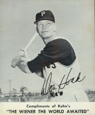 1961 Kahn's Wieners Don Hoak # Baseball Card