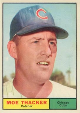 1961 Topps Moe Thacker #12 Baseball Card