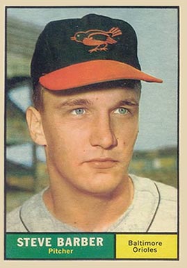1961 Topps Steve Barber #125 Baseball Card