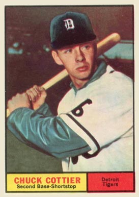 1961 Topps Chuck Cottier #13 Baseball Card