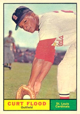 1961 Topps Curt Flood #438 Baseball Card