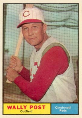 1961 Topps Wally Post #378 Baseball Card
